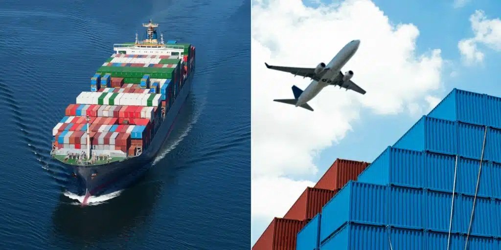 Sea freight and Air freight