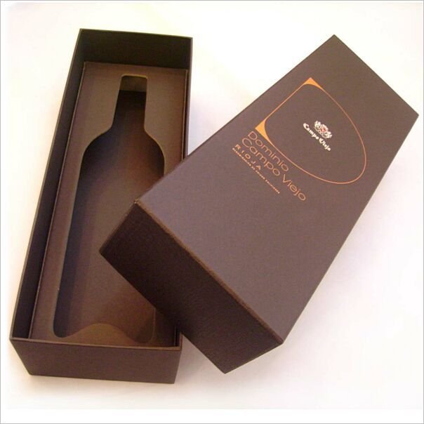 Top and bottom lids wine box