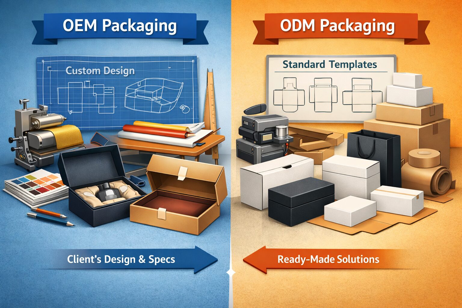 OEM vs ODM Packaging Explained - HJ Packaging