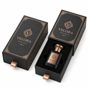 Custom drawer perfume box with sliding tray
