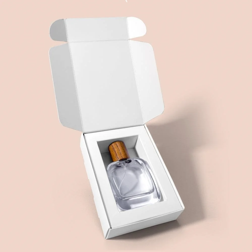 Custom tuck end perfume box for retail fragrance packaging